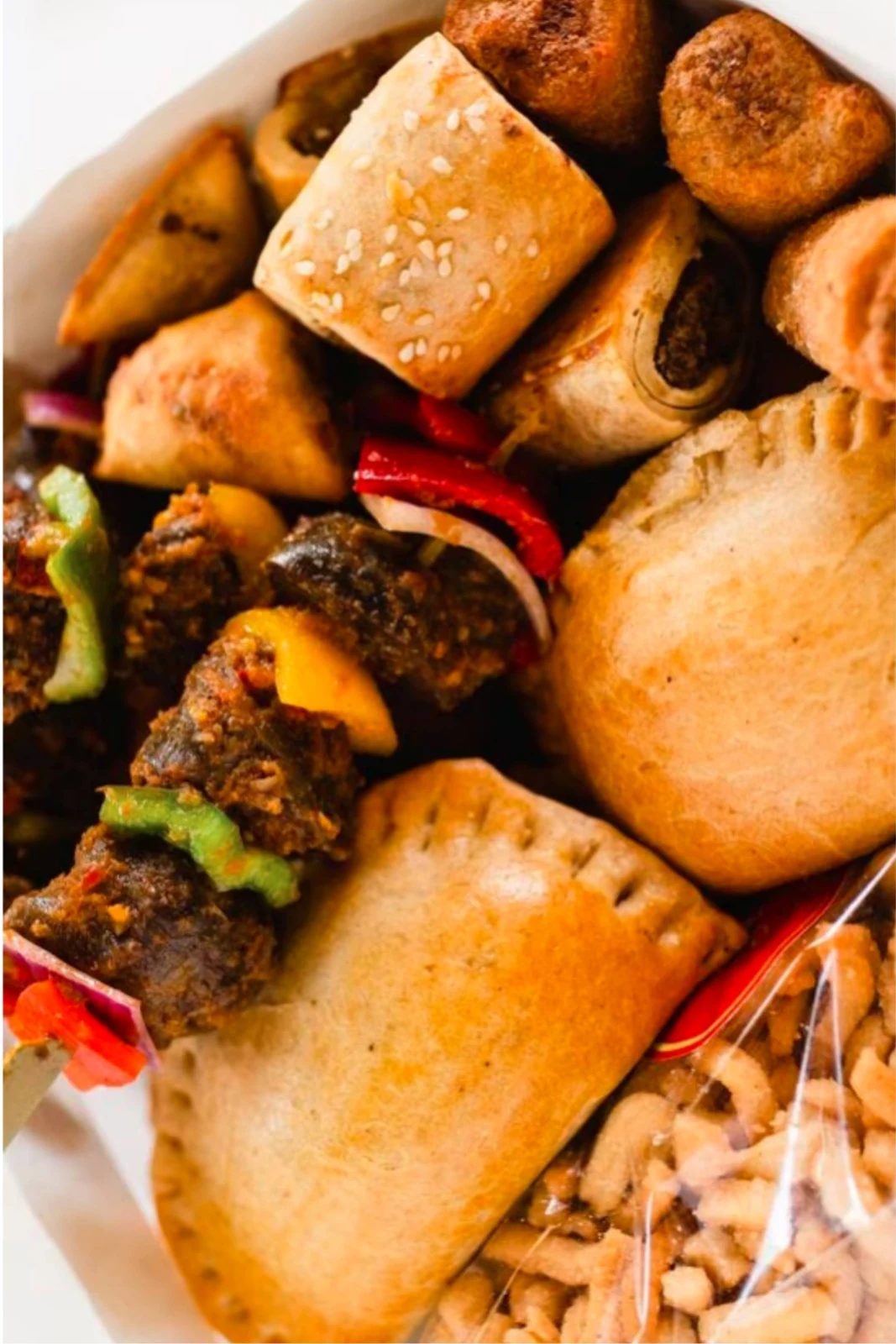 An assortment of finger foods