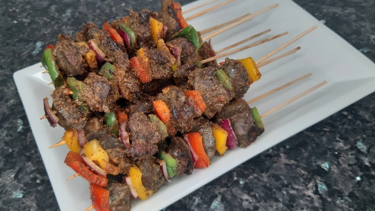 Grilled bites with peppers